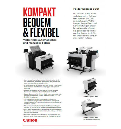Folder Express 3001, Datenblatt, 2 Seiten, Stand: Oktober 2021