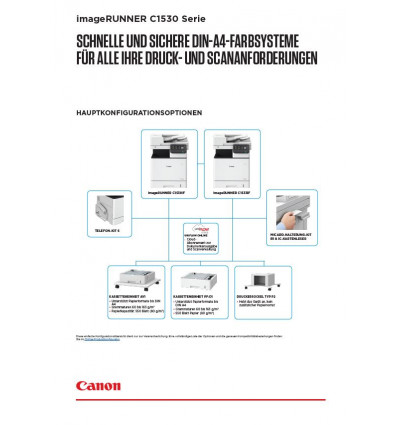 imageRUNNER ADVANCE C1530 Serie, Datenblatt, 2 Seiten, Maerz 2021