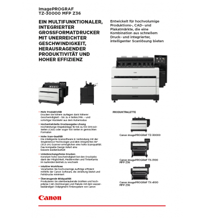 imagePROGRAFTZ-30000 MFP Z36 Datenblatt, 2 Seiten, Stand: Maerz 2021