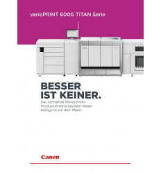 varioPRINT 6000 TITAN Serie, Broschuere, 12 Seiten, Dezember 2020
