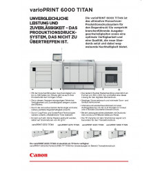 varioPRINT 6000 TITAN Serie, Datenblatt, 2 Seiten, Dezember 2020