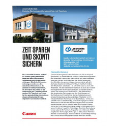 Lebenshilfe Frankfurt, Digitaler Rechnungspruefungsworkflow mit Therefore, Anwenderbericht, 2 Seiten, November 2020