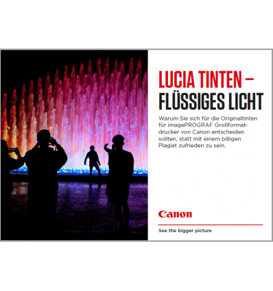 Canon Original Tinten, Broschüre A5, 8 Seiten, Stand: April 2019