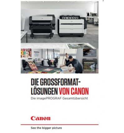 imagePROGRAF Gesamtübersicht Datenblatt gefalzt, 20 Seiten, Stand: Mai 2021