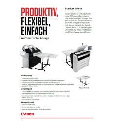 Canon Stacker Select, Datenblatt, 2 Seiten, Stand: September 2020