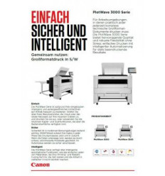 Canon PlotWave 3000 Serie, Datenblatt, 4 Seiten, Stand: August 2020