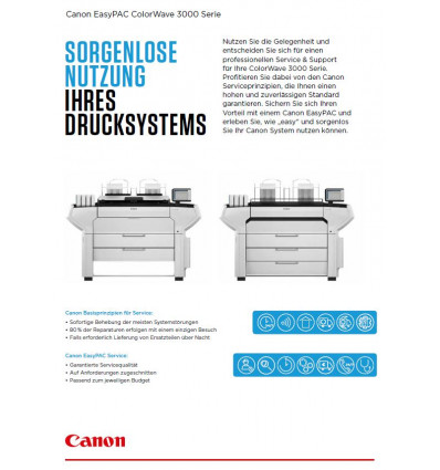 Canon EasyPAC ColorWave 3000 Serie, Datenblatt, Mai 2020