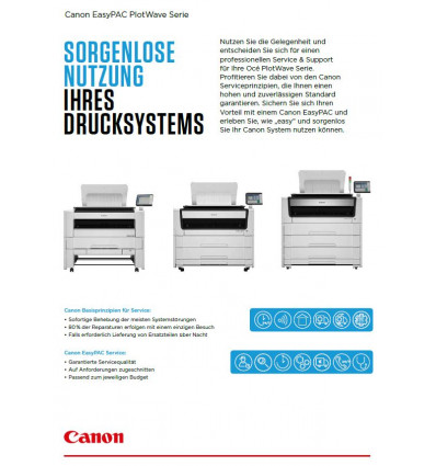 Canon EasyPAC PlotWave Serie, Datenblatt, 2 Seiten, Mai 2020