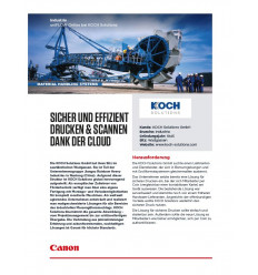 uniFLOW online Koch Solutions, Anwenderbericht, Januar 2020