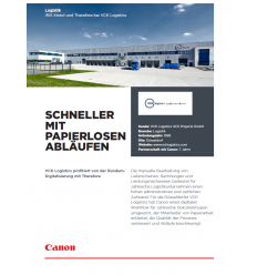 Anwenderbericht VCK Logistics, 4 Seiten, Stand Dezember 2019