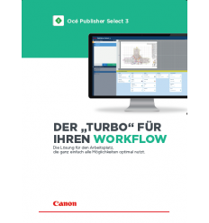 Océ Publisher Select 3, Broschuere, 3 Seiten, Stand: Mai 2019