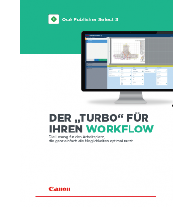 Océ Publisher Select 3, Broschuere, 3 Seiten, Stand: Mai 2019