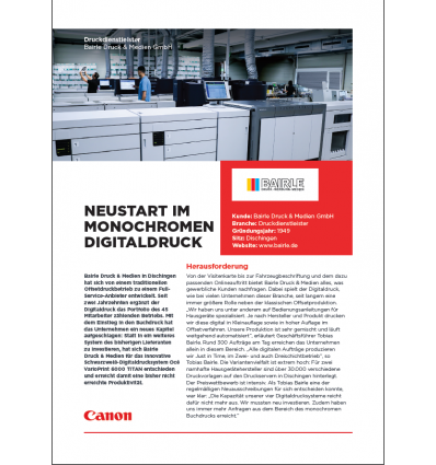 Anwenderbericht Bairle Druck und Medien GmbH, Stand: Mai 2018
