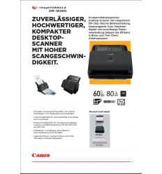 imageFORMULA DR-M260,  Datenblatt, 2 Seiten, Stand: August 2017