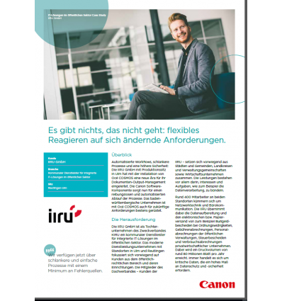 Anwenderbericht IIRU GmbH, 2 Seiten, Stand: Maerz 2017