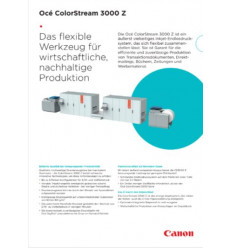 Océ ColorStream 3000 Z, Datenblatt, 2 Seiten, Stand: 09/2015