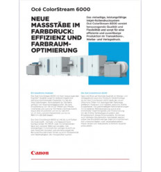 Océ ColorStream 6000 , Datenblatt 2 Seiten, Stand: November 2017