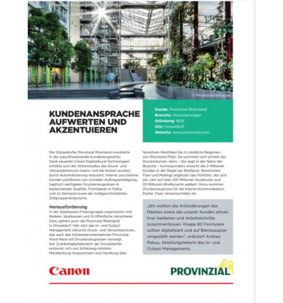 Anwenderbericht Provinzial Rheinland, DB, 2 S., Stand: Dez. 2018