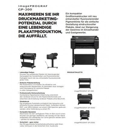 imagePROGRAF GP-200 Datenblatt