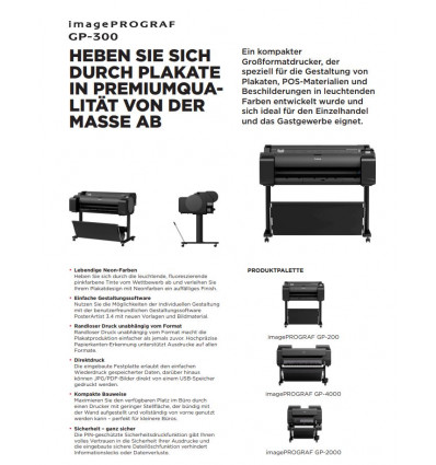 imagePROGRAF GP-300 Datenblatt