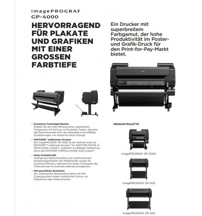 imagePROGRAF GP-4000 Datenblatt