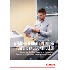 Broschüre Canon Druckermanagement-Software iWEMC