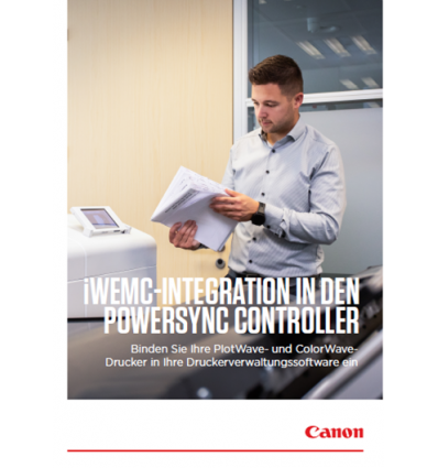 Broschüre Canon Druckermanagement-Software iWEMC