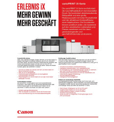 varioPRINT iX Serie, Datenblatt, 2 Seiten, September 2023
