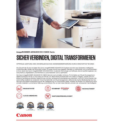imageRUNNER ADVANCE DX C5800 Benefit Datenblatt