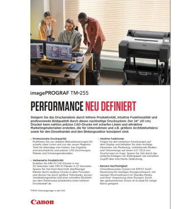 imagePROGRAF TM-255_Datasheet