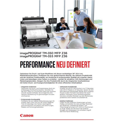 imagePROGRAF TM-350 MFP Z36_imagePROGRAF TM-355 MFP Z36_Datasheet
