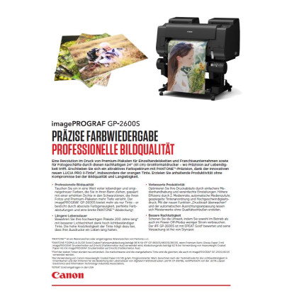 imagePROGRAF GP-2600S_Datasheet