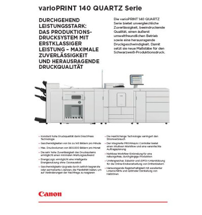varioPRINT 140 series Quartz_Datasheet