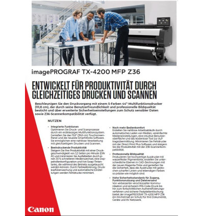 imagePROGRAF TX-4200 MFP Z36_Datasheet_DE_FINAL_HR_LITHO_SRA3